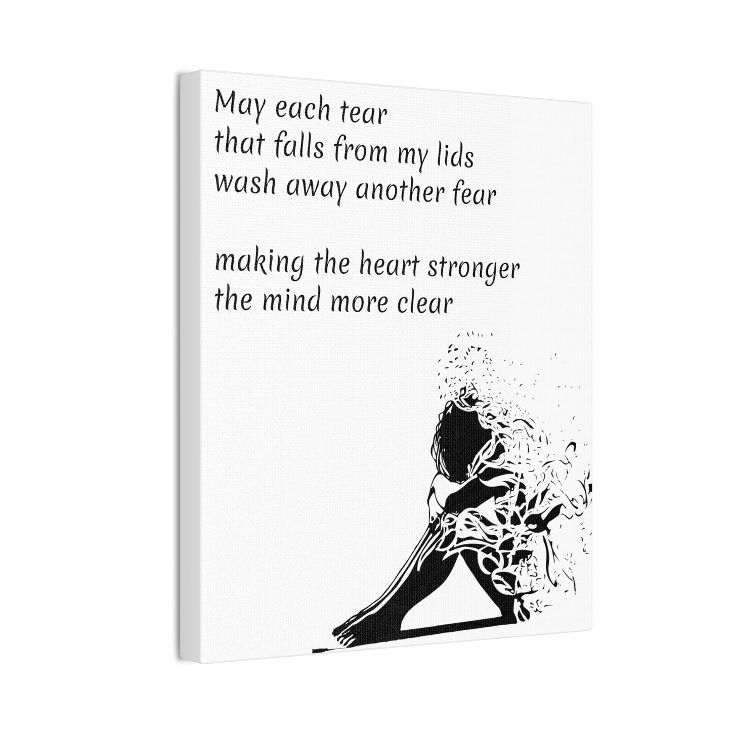 May each tear that falls - Canvas Stretched, 0.75"
